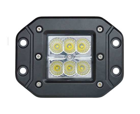 Врезная светодиодная LED фара 18W - Ближнего света, (светодиоды Epistar)