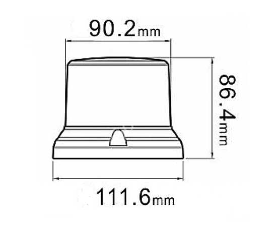 Маяк проблесковый 32W Samrai M11, 11 см, 3 режима, на магните, изображение 12