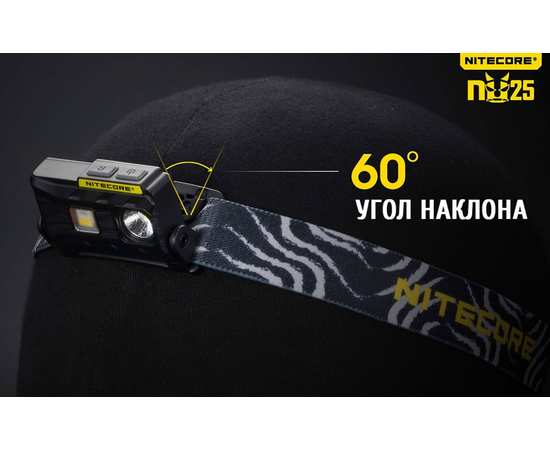 Светодиодный налобный фонарь Nitecore NU25 Черный, изображение 20