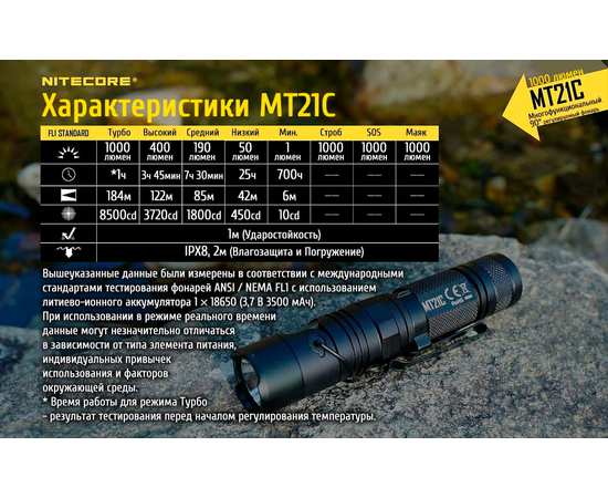 Многофункциональный фонарь Nitecore MT21C, изображение 25