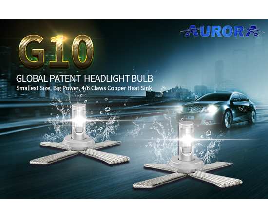 Светодиодные лампы Aurora цоколь H10 8000Лм комплект 2 шт., изображение 5