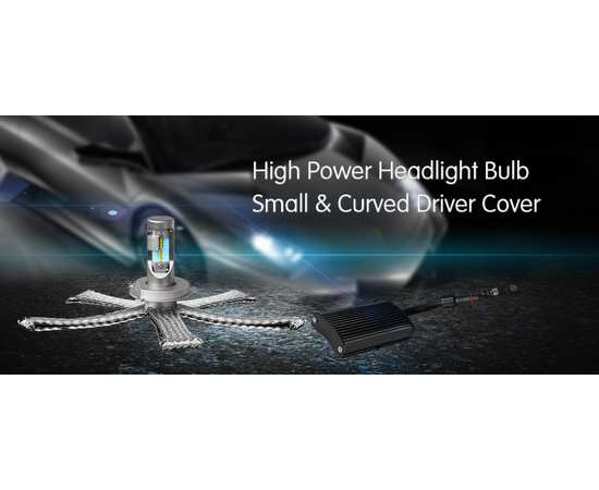 Светодиодные лампы Aurora цоколь H4 16000Лм комплект 2 шт., изображение 8