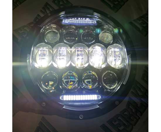 Светодиодные LED фары ближнего/дальнего света 7 дюймов 150W  (2ШТ), изображение 10