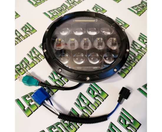 Светодиодные LED фары ближнего/дальнего света 7 дюймов 150W  (2ШТ), изображение 4