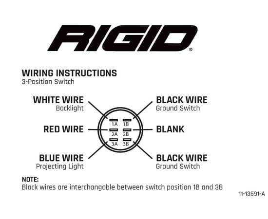 Комплект проводки RIGID 36360 для фар 360 и Adapt XP серий (3 контакта), изображение 3
