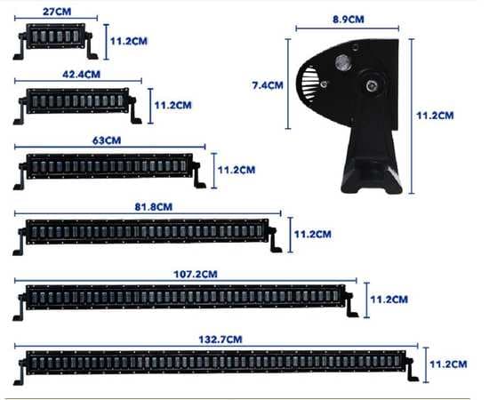 Светодиодная балка 160W, водительский свет,  ровная СТГ ( ближний + дальний) CREE, изображение 3