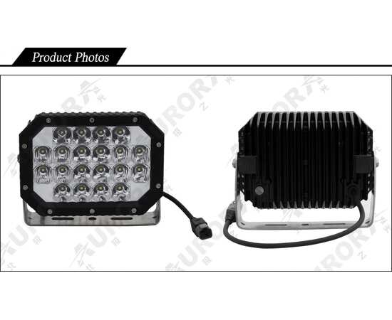 Светодиодная фара AURORA 60W - ALO-L-6-E7K - Ближнего света (Светодиоды Osram) 4800Lm, изображение 11