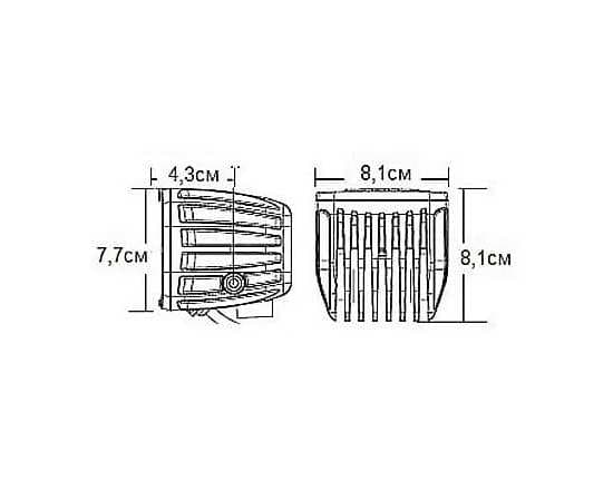 Фары RIGID Radiance Scene (4 светодиода) - Белая подсветка - Врезная установка (пара), изображение 3