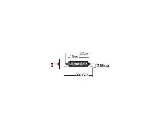 Светодиодная балка Rigid 6" SR-серия PRO (6 светодиодов) Сверхдальний свет, изображение 2