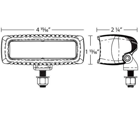 Однорядная светодиодная фара Rigid SR-Q Серия PRO (4 диода) - Дальний свет 2 шт., изображение 6