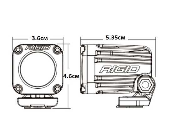 Светодиодные фары RIGID Ignite (1 светодиод) Ближний свет H/L с выключателем (пара), изображение 2