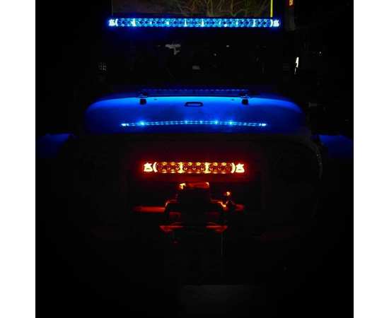 Однорядная светодиодная балка с белой подсветкой Rigid Radiance PLUS 30" (15 диодов), изображение 11