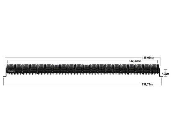 Светодиодная адаптивная фара 50” RIGID Aadapt (140 диодов), изображение 9