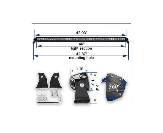 Светодиодная балка Aurora ALO-S5D1-30-H-E13J 150W Панорамный свет 120° Osram, изображение 3