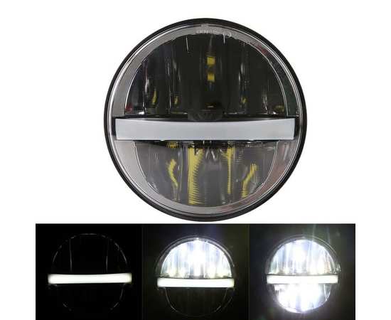 Светодиодная LED фара 5,75" дюймов, 30W головного света для мотоцикла Harley Davidson