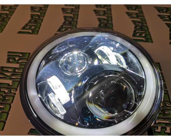 Светодиодный фары головного света с ДХО и поворотниками 7 дюймов 140 Вт (комплект), изображение 18