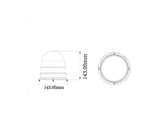 Маяк проблесковый 20W Samrai M141, 15 см, 3 режима, на магните, изображение 7