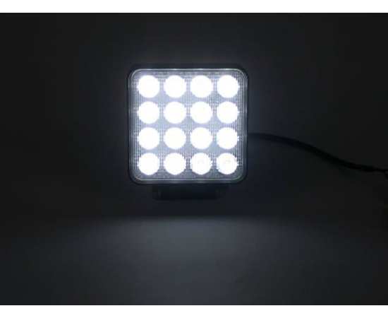 Светодиодная LED фара 48W SLIM - Дальнего света, K1748E-48S (светодиоды Epistar), изображение 4