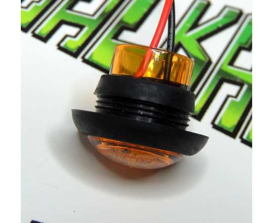 Габаритные огни Sanmak 2W  -  Желтый свет, SM8402-A,  10-30V