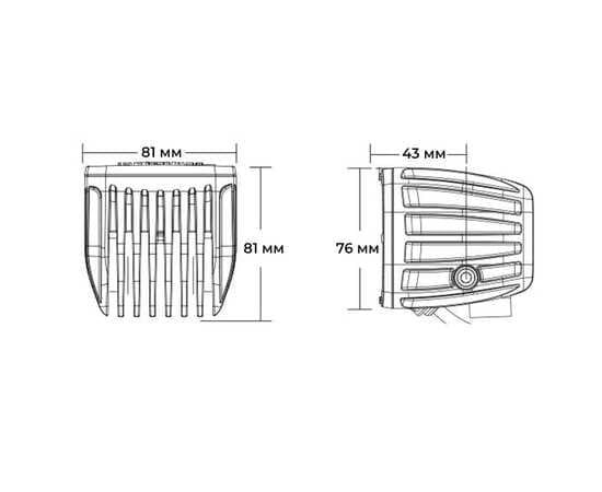 Фары RIGID Radiance Pod 15W (3 светодиода) - Красная подсветка (пара- 2шт), изображение 30