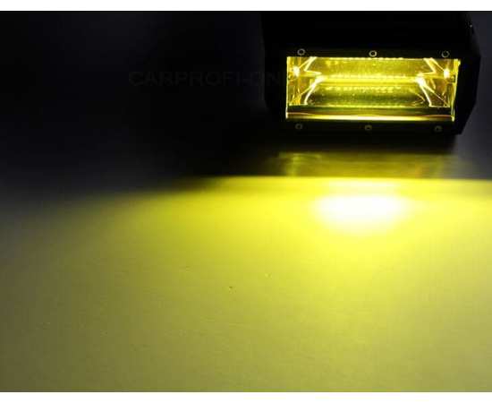 Светодиодная фара 72W рабочий свет, желтая, изображение 5
