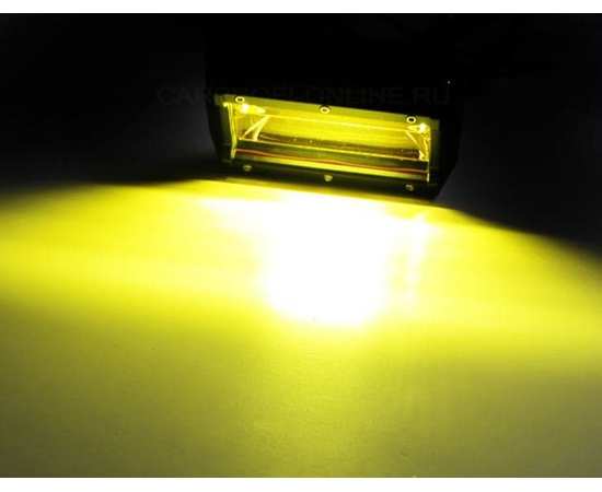 Светодиодная фара 72W рабочий свет, желтая, изображение 6