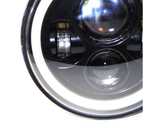 Фары  светодиодные 7" дюймов 80W DRL + поворот, черные  (2шт), изображение 3