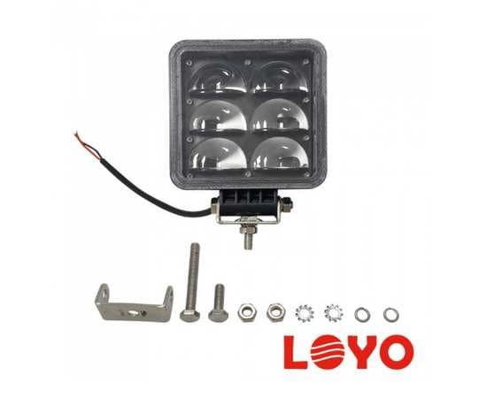 Маркерный фонарь LOYO 30W - Красная дуга (подкова) FORK U-ZONE SHAPE ARC MAX RED, 10-80V