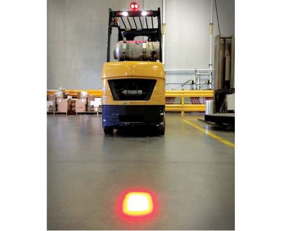 Маркерный  фонарь LOYO FORKLIFT 4020 RED 10W  красная точка,  на погрузчик, изображение 6