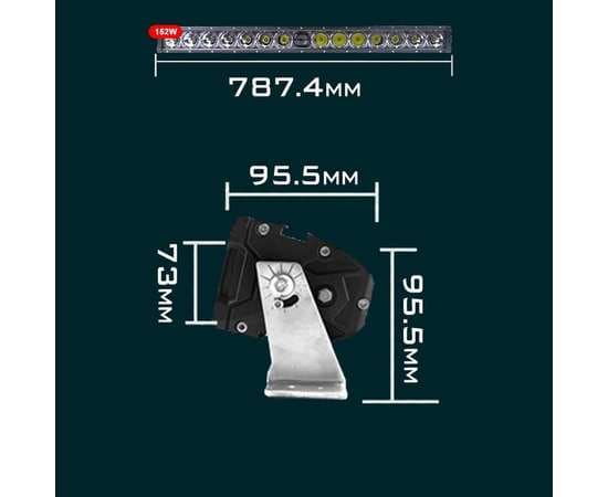 Светодиодная балка лазерная  JGAurora AAL-LBS152 31" 152W Osram, изображение 18