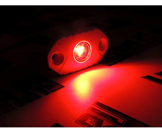 Точечная подсветка 9W Красного цвета AURORA ALO-M-Y-2-R-Red (белый корпус)