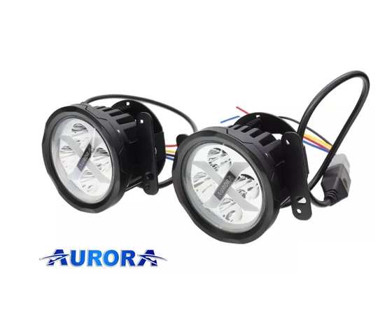 Фары ближнего 40W Aurora ALO-E-R4T3-E-RGB 4" RGB подсветка в форме Х  ( 2 шт )