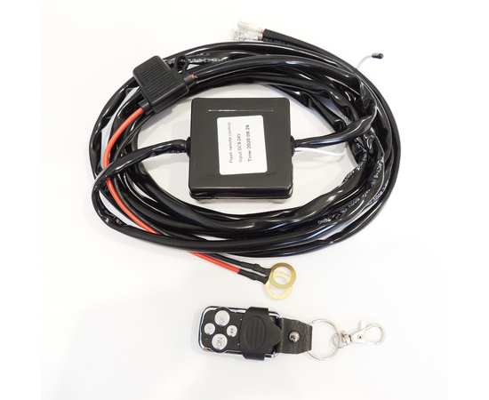 Комплект проводов (стробоскоп) для подключения одной LED фары или светодиодной балки с пультом (ПДУ)