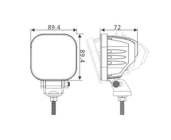 Фара 50W Sanmak SM6053-50W ближнего света Osram, изображение 2