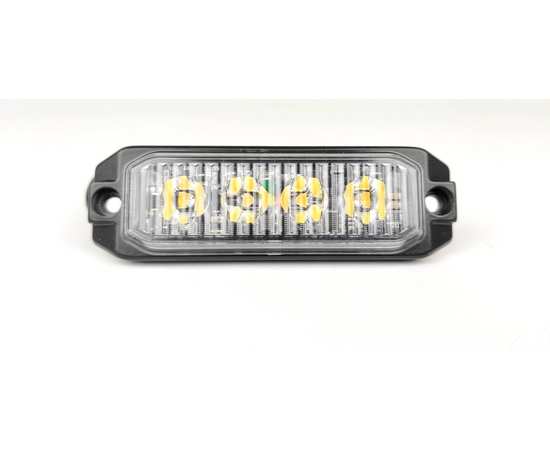 Фара вспышка проблесковая 12W, 10 см (12-24V)