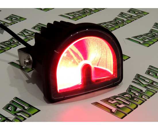 Маркерный фонарь 15W - Красный полукруг (Подкова, Дуга), 10-80V, Sanmak SA6069-04