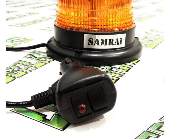 Проблесковый маяк Samrai 015S, 7 режимов, 10 LED, 13 см, на магните, изображение 3