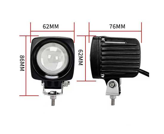Маркерный  фонарь LOYO 10W Синяя бегущая мерцающая точка (линия)  FLASH LINE 10-80V, изображение 4