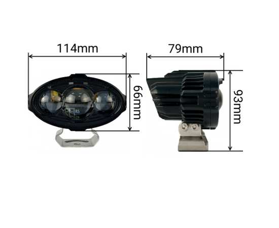 Фары 92W - Aozoom Y30-1- Ближний 34W с СТГ- Дальний свет 58W, 3458W