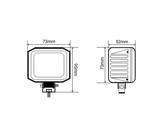 Светодиодные фары 30W + 5W DRL ( 2шт ) противотуманная фара ровная СТГ