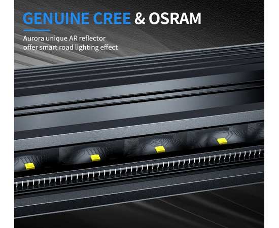 Светодиодная балка 270W Aurora ALO-S5T-50RQ 50" Дальний свет + RGB подсветка, изображение 13