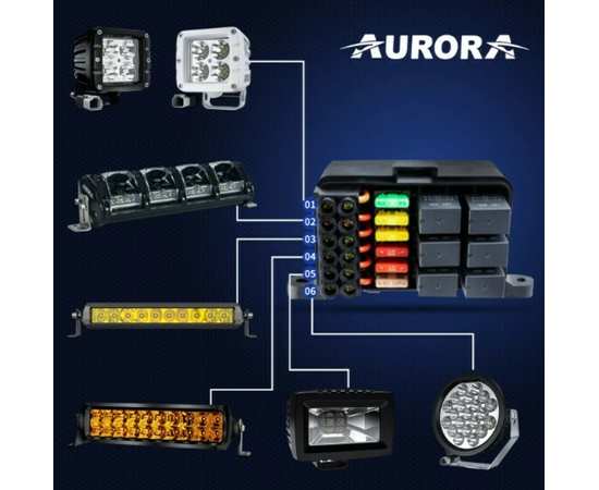 Панель управления светом Aurora ALO-JC01  универсальная 12V 720W 60A