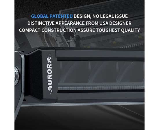 Светодиодная балка 270W Aurora ALO-S5T-50RQ 50" Дальний свет + RGB подсветка, изображение 12