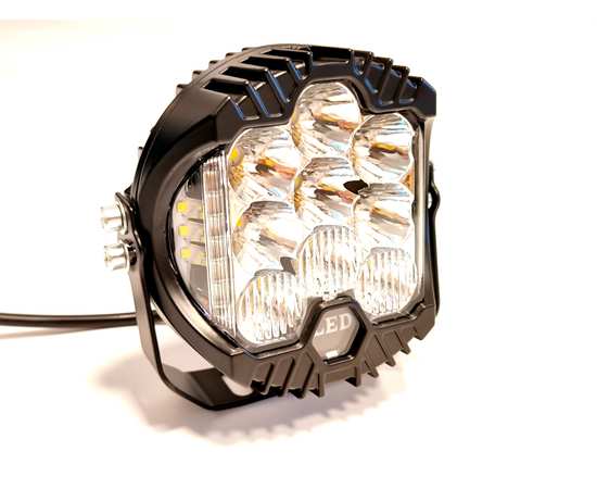 Светодиодная LED фара 45W  4045-45C комбинированного света с боковой засветкой + подсветка