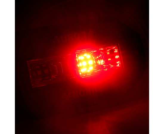 Фара 30W Aurora ALO-E-L-4-E13TR (белый + красный свет) (Задний ход- Стоп), изображение 3