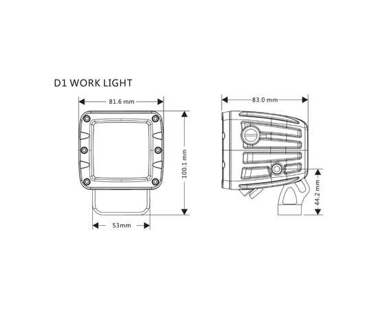 Фара 40W AURORA ALO-M-2-P4T дальнего света (белый корпус)