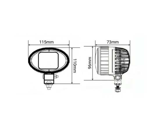 Маркерный фонарь 15W Красная полоса, 15WRL (Red Line), изображение 2