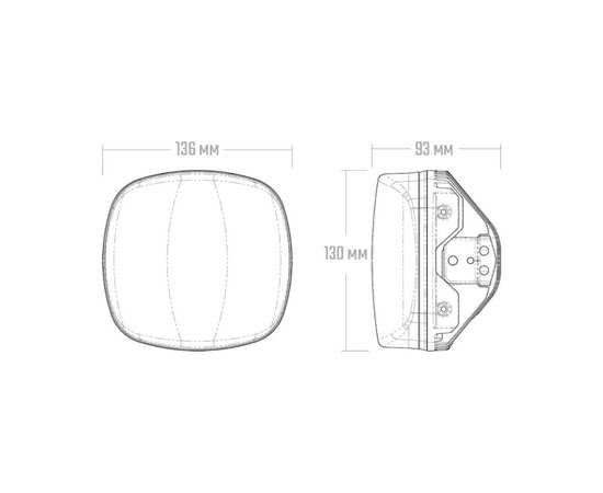 Комплект для мотоцикла RIGID 300417 RIGID Adapt XE Moto Kit White — Фара, защита, белый обтекатель, проводка