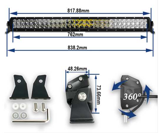 Светодиодная балка 300W Aurora ALO-D5D1-30 Комбинированный свет, OSRAM