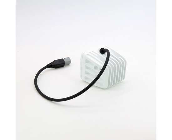 Фара 40W AURORA - Ближний свет, ALO-M-2-E4T (белый корпус), изображение 2
